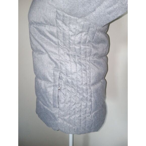 Old Navy Small Gray Fleece Puffer Jacket - Picture 4 of 7